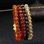 EIELO 4Pcs Pixiu Mantra Beads Bracelets for Men Women Red Black Crystal Bead Feng Shui Bracelets Attach Good Luck Wealth Money Pi Yao Protection Beaded Bracelets Jewelry