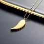 Cremation Jewelry Urn Necklace for Ashes with Angel Wing Charm Heart Eternity Stainless Steel Cremation Necklace