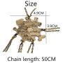 5 Pcs Vintage Best Friends Necklace Antique Brass Puzzle Pendant Set for Friends BFF Friendship Necklace