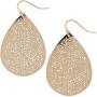 Humble Chic Filigree Dangle Earrings - Vintage-Style Teardrop Lightweight Statement Cutout Dangling Drops for Women