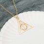WMBDL Harry Potter Necklace Set Deathly Hallows Golden Snitch Necklace for Harry Potter Fans Gifts Collection or Decorations Magical Cosplay Costume Jewelry Accessories,18'' Chain (Golden)