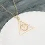 HYCY BJD Harry Potter Deathly Hallows Pendant Necklace Set Golden Snitch Necklaces for Harry Potter Fans Gifts Collection Jewelry Merchandise,18'' Chain (Golden)