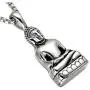 SINLEO Mens Stainless Steel Meditation Tibetan Buddha Pendant Necklace Amitabha Amulet Religious Jewelry SINLEO Mens Stainless Steel Meditation Tibetan Buddha Pendant Necklace Amitabha Amulet Religious Jewelry