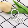 SEIRAA Wolf Charm Keychain Dont Consider My Kindness As My Weakness Inspirational Gifts for Wolf Lover