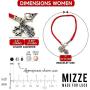 Sterling Silver Star of David Charm & Lucky Hamsa Hand Charms Bracelet on Red String Bracelet - Jewelry for Women Men & Teens - 7'' Length