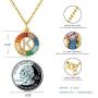 SISMIURRA Initial Necklace for Women, 18K Gold Plated Copper or Sterling Silver A-Z 26 Letter Pendant Necklace, AAAAA Rainbow Cubic Zirconia Round Necklace, Delicate Gifts for Her