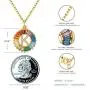 SISMIURRA Initial Necklace for Women, 18K Gold Plated Copper or Sterling Silver A-Z 26 Letter Pendant Necklace, AAAAA Rainbow Cubic Zirconia Round Necklace, Delicate Gifts for Her