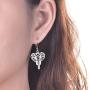 JO WISDOM Elephant Earrings,925 Sterling Silver Animal Leverback Dangle & Drop Earrings,Jewelry for Women