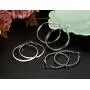 ORAZIO 9-45 Pairs Assorted Multiple Stud Earrings for Women Big Hoop Earrings Silver Tone ORAZIO 9-45 Pairs Assorted Multiple Stud Earrings for Women Big Hoop Earrings Silver Tone