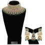 MUCH-MORE Indian Latest Bollywood Design Kundan Choker Bridal Traditional Necklace Set Wedding Jewellery for Women