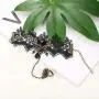 ORAZIO Halloween Necklace Bracelet Earrings for Women Black Lace Lolita Steampunk Vampire Victorian Gothic Costume Jewelry Set