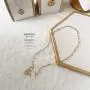 Obidos 14K Gold Plated Lock Star Dainty Toggle Necklace | Gold Necklaces for Women Obidos 14K Gold Plated Lock Star Dainty Toggle Necklace | Gold Necklaces for Women