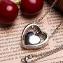 Fanery Sue Personalized Cremation Urn Necklace for Human Ashes Double Heart Keepsake Memorial Jewelry W/Filling Kit, Custom Pendant
