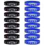 16 Pack Trump 2020 Bracelets Silicone Wristbands Inspirational Motivational Bangle