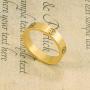 LAOBOYS JEWELLERY 18k Gold Plated Love Ring Gold Best Gift Statement Rings Women Bands Wedding Engagement Valentines Day Christmas Birthday Gifts