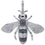 Iced Out Full Cubic Zircon Animal Bee Pendant Necklace Gold Silver Color Charm Hip Hop Jewelry Gifts for Men Women