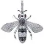 Iced Out Full Cubic Zircon Animal Bee Pendant Necklace Gold Silver Color Charm Hip Hop Jewelry Gifts for Men Women