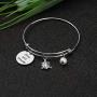 CYTING Turtle Bracelet Slow and Steady Sea Turtle Expandable Wire Bangle Bracelet Beach Jewelry for Turtle Lover Gift