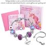 Big Sis Shiny Crystal Charm Bracelet Bangle Jewelry Wristband with Gift Box Set for Lady