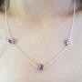 Dazzlingrock Collection 1.00 Carat (ctw) Ladies Necklace 1 CT, Sterling Silver