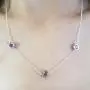 Dazzlingrock Collection 1.00 Carat (ctw) Ladies Necklace 1 CT, Sterling Silver