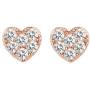 PAVOI 14K Gold Plated 925 Sterling Silver Earrings | Heart Stud Earrings | Gold Stud Earrings for Women