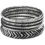 ENSOUL Mixed Multi Metal African Indian Bangles Bracelets Set Jewelry for Women