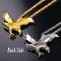 U7 Men Stainless Steel/18K Gold Plated Chain Cool King of The Sky Hawk Eagle Pendant Necklace U7 Men Stainless Steel/18K Gold Plated Chain Cool King of The Sky Hawk Eagle Pendant Necklace