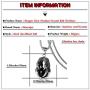 Heavstjer Punk Rock Stainless Steel Dragon Claw Pendant Crystal Ball Necklace,24inches Link Chain