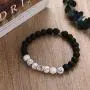 LIU JUN Bead Bracelets for Women, Anxiety 12 Constellations Mens Bracelets Friendship Charm Best Friend Sister Gifts Jewelry