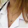 Dcfywl731 Stethoscope Inspired Necklace Bangle Bracelet Jewerly Set, Lariat Y Love Necklace for Doctors, Medical Student Jewelry, Nurse Heart Necklace (Gold Necklace Earrings Set)