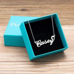 SexyMandala Personalized Name Necklace Initial Necklace Customized Sterling Silver Original Font Pendant Jewelry Same Day Shipping Gift for Women