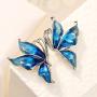 Neoglory Jewelry Blue Butterfly Platinum Plated Fashion Stud Drop Dangle Earrings Women