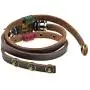 Multilayer Leather Personality Hematite Lucky Lotus Flower Snap Button Wrap Bracelet Multilayer Leather Personality Hematite Lucky Lotus Flower Snap Button Wrap Bracelet