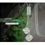 Qiaoqiao Elegant Lucky Four-Leaf Clover Pendant Long Necklace Crystal Flower Tassel Sweater Chain Necklaces Fashion Jewelry for Women Girls Gift