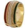 Efulgenz Indian Style Bollywood Gold Plated Faux Pearl Rhinestone Wedding Large Bracelet Bangle Jewelry (1 Pc) Efulgenz Indian Style Bollywood Gold Plated Faux Pearl Rhinestone Wedding Large Bracelet Bangle Jewelry (1 Pc)