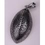 YACQ Jewelry Mens Stainless Steel Football Necklaces