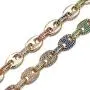 TOPGRILLZ Men’s 12mm Simulated Diamond Iced Out Gold Finish Solid Mariner Link Chain Choker Necklace Hip Hop Jewelry TOPGRILLZ Men’s 12mm Simulated Diamond Iced Out Gold Finish Solid Mariner Link Chain Choker Necklace Hip Hop Jewelry