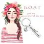 MAOFAED G.O.A.T Greatest of All Time Inspirational Gift Goat Lover Gift Motivational Gift Athletics Gift Encouragement Gift