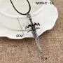 Davitu Jewelry Wow Frostmourne Sword Pendant Necklace The Lich King Necklace Men Boy Cosplay Party Birthday Gift Choker Davitu Jewelry Wow Frostmourne Sword Pendant Necklace The Lich King Necklace Men Boy Cosplay Party Birthday Gift Choker