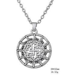 Dawapara Ancient Nordic Odin Valkyrie Symbol Viking Amulet Norse Scandinavian Ethnic Pendant Necklace Jewelry