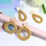 Hanpabum 9 Pairs Statement Rattan Earrings for Women Dangle Drop Earrings Resin Bohemian Hoop Fashion Jewelry Set Girls Hanpabum 9 Pairs Statement Rattan Earrings for Women Dangle Drop Earrings Resin Bohemian Hoop Fashion Jewelry Set Girls
