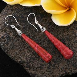 Shop LC Fashion Dangle Drop Earrings 925 Sterling Silver Coral Prom Jewelry for Women Mothers Day Gifts