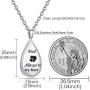 GLDZ Cremation Urn Necklace for Ashes Urn Jewelry Always in My Heart Memorial Pendant with Fill Kit