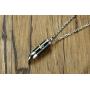 BEANS Stainless Steel The Bullet Urn Necklace for The Dog paw Keepsake Memorial Cremation Jewelry