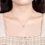 Qitian Jewelry Sky Blue Topaz Necklace - 925 Sterling Silver 1.47 CT Heart Necklace March Birthstone Necklace Pendant Birthday Anniversary Christmas Jewelry Gift for Women Girls