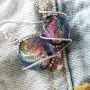 Body Candy Handcrafted 925 Silver Purple Dichroic Drop Dangle Earrings Created with Swarovski Crystals