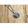 XUANPAI Unisex Stainless Steel Leviathan Cross Pendant Brimstone Symbol Jewellery Stainless Steel Church of Satan Necklace