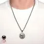 Marvel Comics Mens Stainless Steel S.H.E.I.L.D. (Strategic Homeland Intervention, Enforcement, and Logistics Division) Chain Pendant Necklace, 24'' Marvel Comics Mens Stainless Steel S.H.E.I.L.D. (Strategic Homeland Intervention, Enforcement, and Logistics Division) Chain Pendant Necklace, 24''