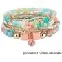 Udalyn 6 Sets Bohemian Stackable Bead Bracelets for Women Men Multilayered Bracelet Set Pendant Charm Stretch Bangles Udalyn 6 Sets Bohemian Stackable Bead Bracelets for Women Men Multilayered Bracelet Set Pendant Charm Stretch Bangles